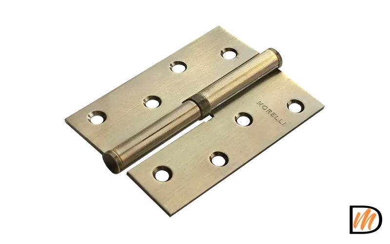 Петля универсальная разъемная MSND 100X70X2.5 AB L с подшипником стальная левая, врезная, цвет бронза