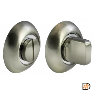 Завертка сантехническая MH-WC SN/CP на круглой розетке цвет бел. никель/хром