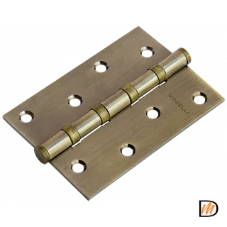 Петля карточная универсальная MS 100X70X2.5-4BB AB стальная, врезная, цвет бронза, сталь