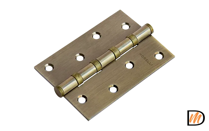 Петля карточная универсальная MS 100X70X2.5-4BB AB стальная, врезная, цвет бронза, сталь