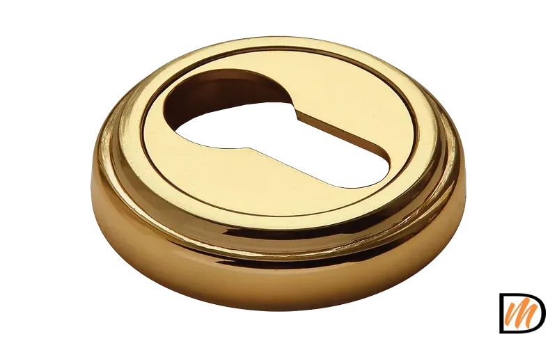 Накладка на ключевой цилиндр MH-KH-CLASSIC PG круглая, цвет золото