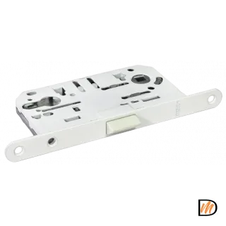 1885P W, защелка бесшумная под цилиндр, цвет - белый