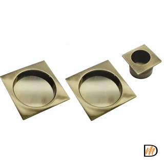 Ручка для раздвижных дверей MHS-2 AB, цвет античная бронза, ЦАМ