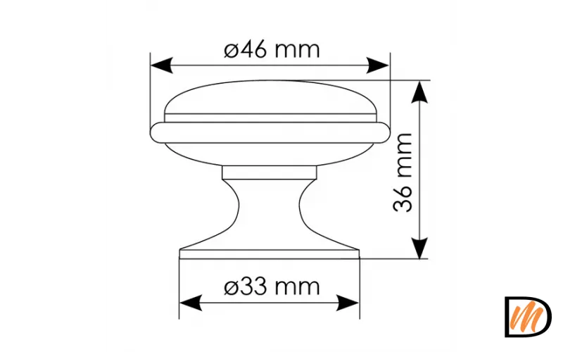 Ограничитель двери DS6 IB, цвет итальянская бронза