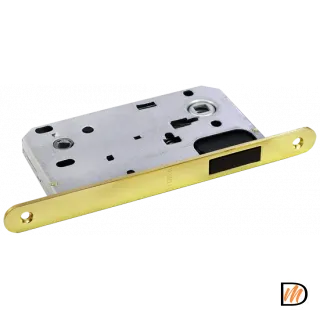 Замок межкомнатный MM 2090 PG магнитный, сантехнический, цвет золото