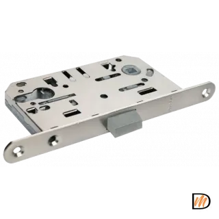 Защелка межкомнатная M1885 SN магнитная под цилиндр, цвет - мат.никель