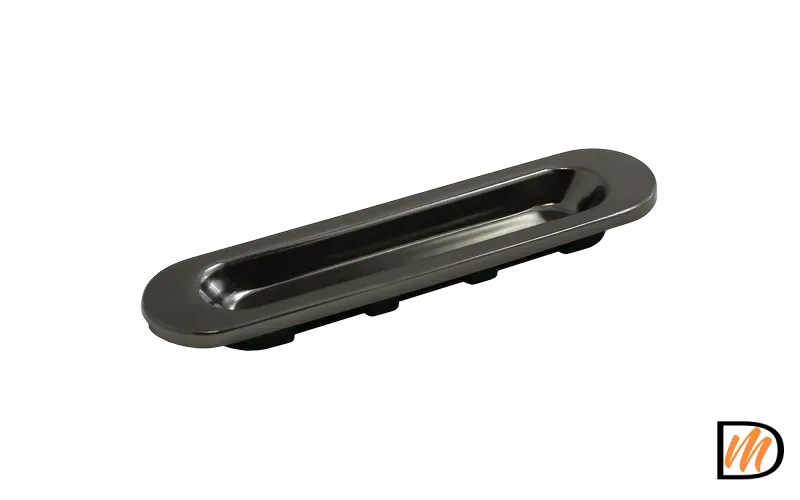 Ручка для раздвижных дверей MHS150 BN, цвет черный никель, ЦАМ