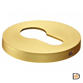 Накладка на ключевой цилиндр, на круглой розетке 6 мм, MH-KH-R6 MSG,  цвет - мат. сатинированное золото