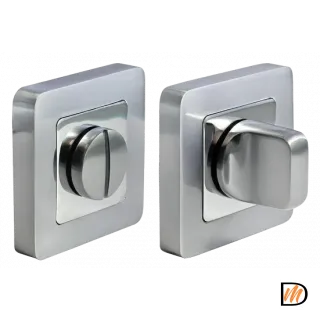 Завертка сантехническая MH-WC-S55 SC/CP на квадратной розетке цвет матовый хром/хром