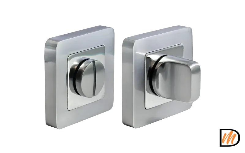 Завертка сантехническая MH-WC-S55 SC/CP на квадратной розетке цвет матовый хром/хром