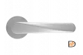 Ручка дверная CAYAN MH-58-R6 MSC раздельная на круглой розетке 6 мм, цвет-мат. сатин.хром, ЦАМ Light