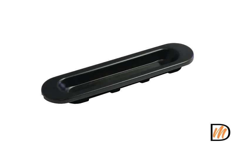 Ручка для раздвижных дверей MHS150 BL, цвет черный, ЦАМ