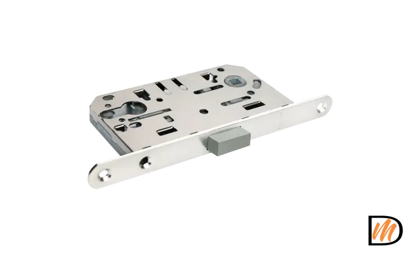 Защелка межкомнтная M1885 SC магнитная под цилиндр, цвет - матовый хром