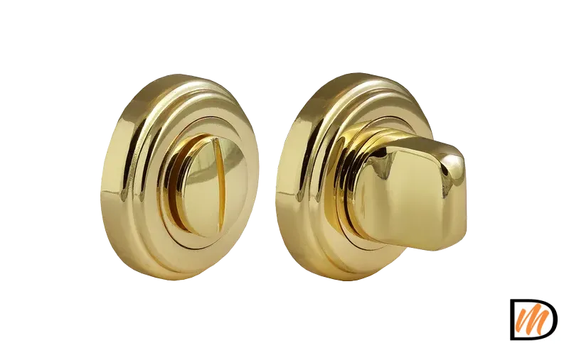 Завертка сантехническая MH-WC-CLASSIC PG на круглой розетке цвет золото