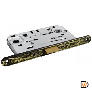 Замок  межкомнатный 1895P-U IB бесшумный многофункциональный, цвет итальянская бронза