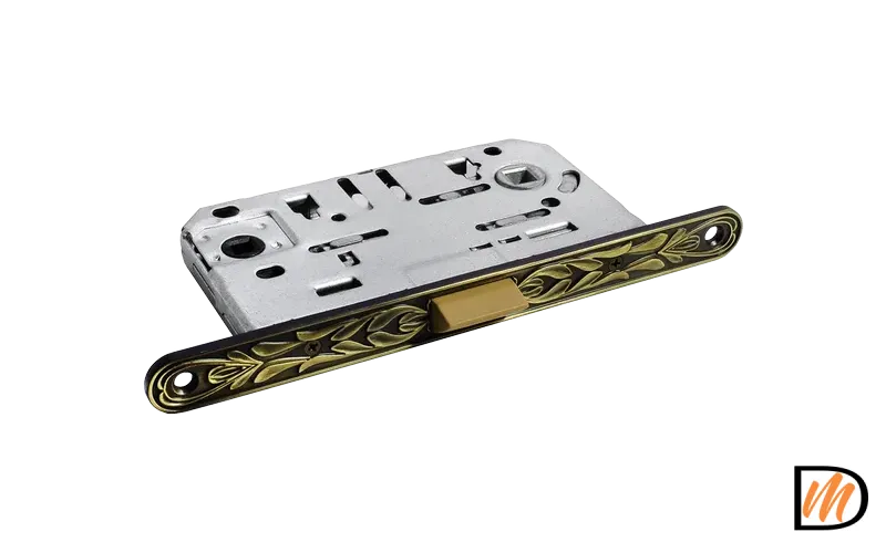 Замок  межкомнатный 1895P-U IB бесшумный многофункциональный, цвет итальянская бронза