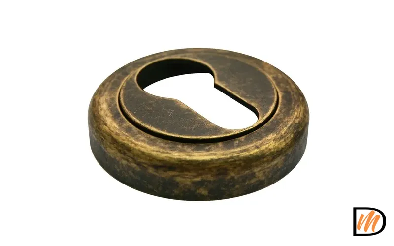 Накладка на евроцилиндр CC-KH OBA круглая, цвет античная бронза