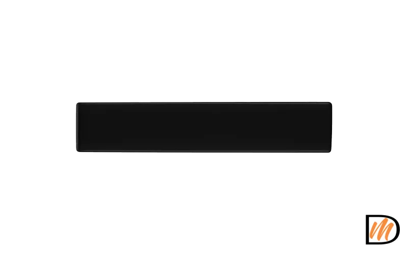 Ручка дверная SHUTTLE NERO раздельная без розетки цвет черный, ЦАМ