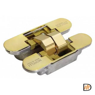 Петля скрытого монтажа HH-2 PG врезная с 3D-регулировкой вес полотна до 60 кг, цвет золото