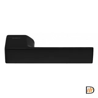 Ручка дверная SHUTTLE NERO раздельная без розетки цвет черный, ЦАМ