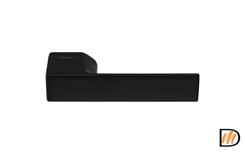 Ручка дверная SHUTTLE NERO раздельная без розетки цвет черный, ЦАМ