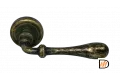 Ручка дверная MARY CC-2 OBA раздельная на круглой розетке цвет античная бронза, латунь