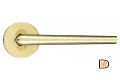 Ручка дверная THE FORCE R5 OTL раздельная на круглом основании, цвет золото, ЦАМ