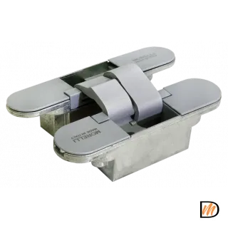 Петля скрытая HH-3 SC врезная с 3D-регулировкой вес полотна до 40 кг, цвет матовый хром