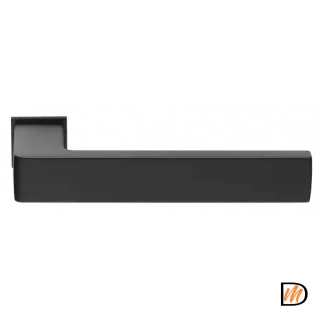 Ручка дверная HORIZONT-SM NERO раздельная без розетки, цвет черный, ЦАМ