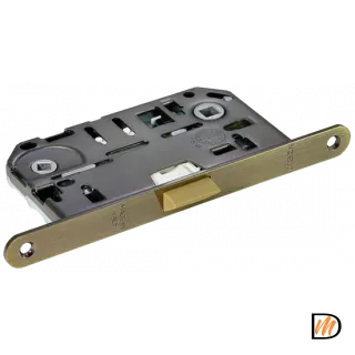 Замок межкомнатный IP WC MAB бесшумный, сантехнический, цвет античная бронза
