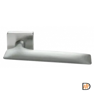 Ручка дверная GALACTIC-SQ CSA раздельная на квадратной розетке, цвет матовый хром