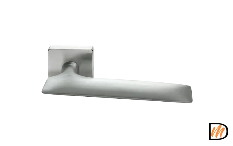 Ручка дверная GALACTIC-SQ CSA раздельная на квадратной розетке, цвет матовый хром