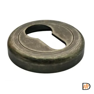 Накладка на замок CC-KH FEA круглая под евроцилиндр, цвет состаренное серебро