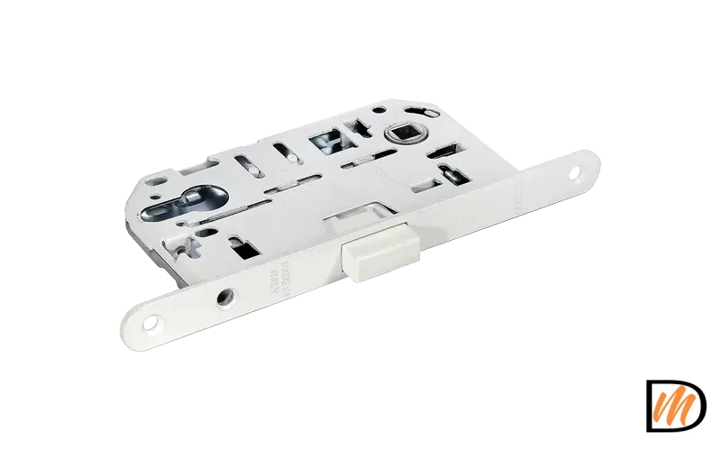 Защелка межкомнатная IM L W NP магнитная под цилиндр, цвет - белый