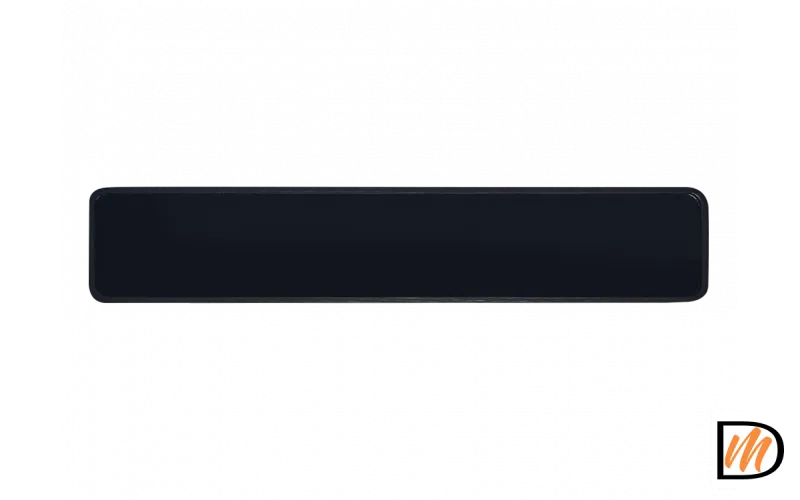 Ручка дверная NEW ENGLAND MH-63-S50 BL на скрытой овальной розетке с фиксатором, цвет черный, ЦАМ Light