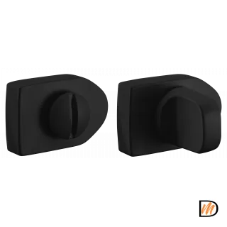 LUX-WC-SH NERO, завертка сантехническая, цвет- черный