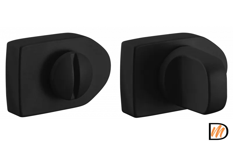 LUX-WC-SH NERO, завертка сантехническая, цвет- черный