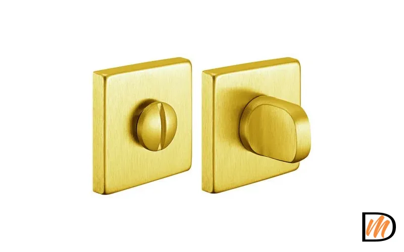 Завертка сантехническая LUX-WC-S5 OSA на квадратном основании цвет матовое золото