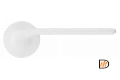 Ручка дверная TOMORROW R5 BIA раздельная на круглой розетке, цвет белый, ЦАМ