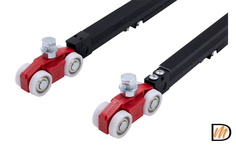 Комплект роликов ECO SLIDING SET 3 80kg NEW, двойной доводчик, дверь до 80кг