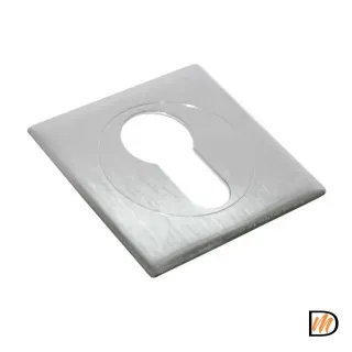 Накладка на замок LUX-KH-S CSA квадратная под евроцилиндр, цвет мат. хром