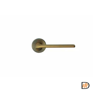 Ручка дверная TOMORROW R5 CAFFE раздельная на круглой розетке, цвет кофе, ЦАМ