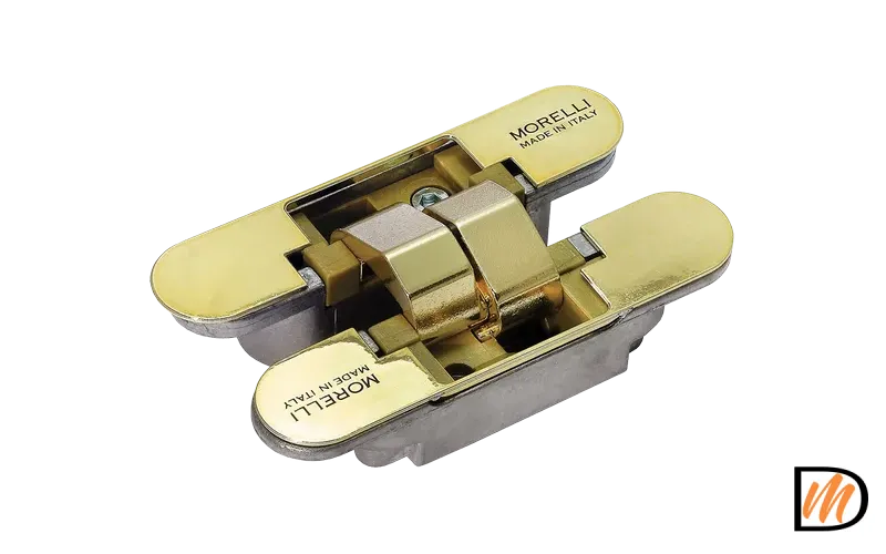 Петля скрытого монтажа HH-4 PG врезная с 3D-регулировкой вес полотна до 40 кг, цвет золото