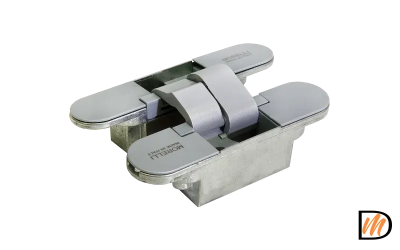 Петля скрытого монтажа HH-18 SC врезная c 3D - регулировкой, цвет матовый хром