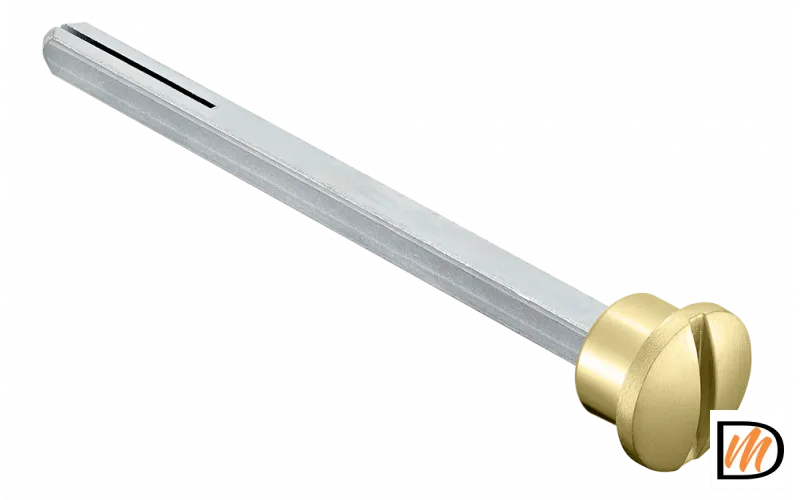 Четырехгранник LUX-SPINDLE-WC 110 OSA 110мм с кнопкой, цвет матовое золото