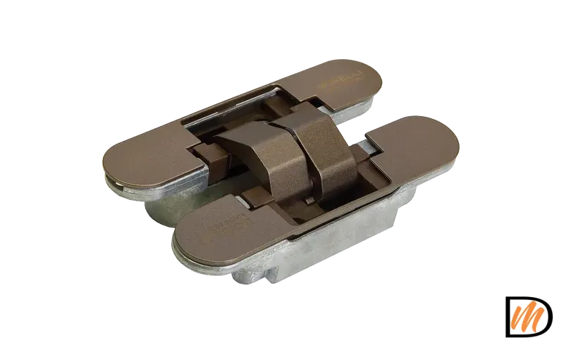 Петля скрытая HH-4 AB врезная с 3D-регулировкой вес полотна до 40 кг, цвет античная бронза