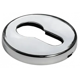 Накладка на замок LUX-KH-R5 CRO круглая под евроцилиндр, цвет хром