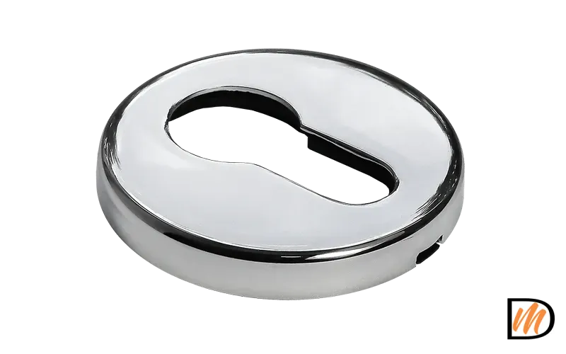 Накладка на замок LUX-KH-R5 CRO круглая под евроцилиндр, цвет хром