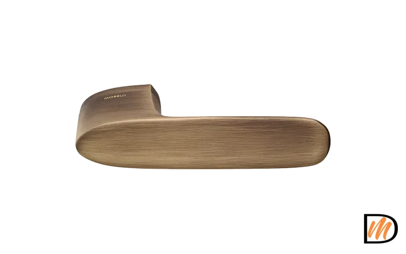 Ручка дверная UNIVERSE CAFFE раздельная без розетки, цвет кофе, ЦАМ