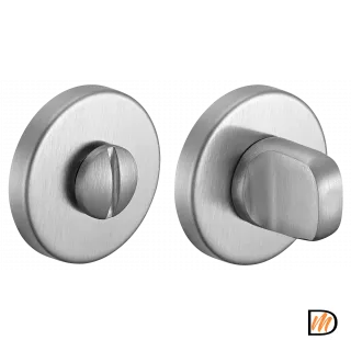 Завертка сантехническая LUX-WC-R5 CSA на круглой розетке цвет матовый хром